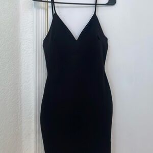 Black mini dress